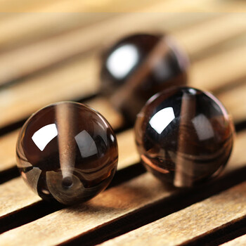 可颖生日礼物冰种黑曜石散珠 珠子单颗108颗水晶手