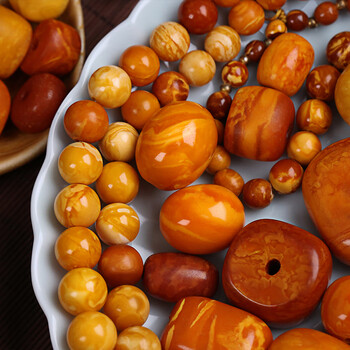 【官方旗舰】真如收藏级老蜜蜡手串饼子锁骨链男项链吊坠女古董老蜡单