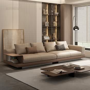 客厅四人位直排头层牛皮康纳利真皮沙发 全真皮=全青皮 马鞍皮底座 2