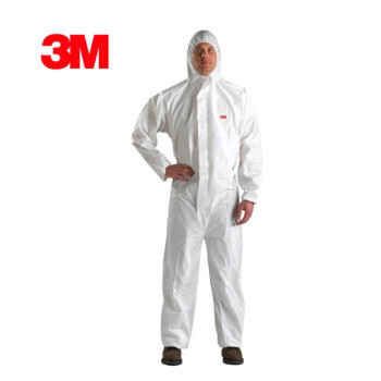 3M 4515防护服 带帽连体防护服弹性收口透气防颗粒物及液体有限喷溅 1件  M(5件起订）