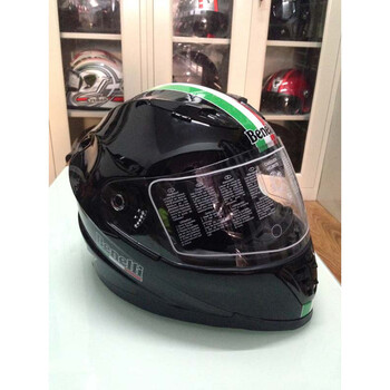 小瑕疵处理摩托车头盔 赛车头盔 骑士头盔装备 benelli单镜黑色 l