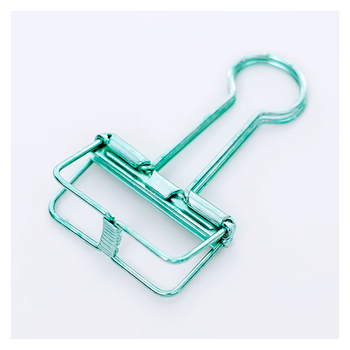 简约金属镂空长尾夹子创意收纳手帐可爱彩色办公文件燕尾夹试卷夹