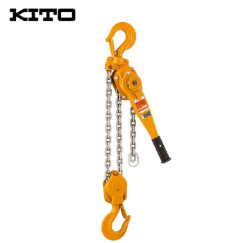 KITO 手扳葫芦 环链起吊起重紧线固定工具 吊钩高强度钢板葫芦 0.8T1.5M LB008 200316