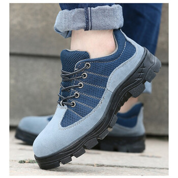 夏款透气劳保鞋男夏季防滑耐磨防砸防穿刺安全鞋工地防护鞋808橡胶底