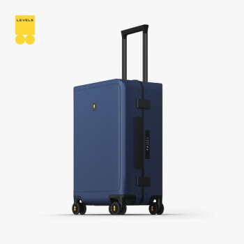 地平线8号（LEVEL8）行李箱拉杆箱登机箱20英寸男女德国PC箱体 曲面屏细铝框旅行箱 蓝色