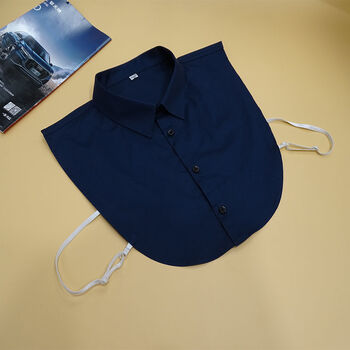 领子男假领男衬衫假衣领黑白色衬衫抗皱方领假领西装专用衬衣假领子