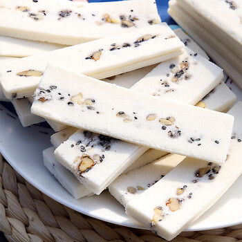 山花合川桃片糕重庆特产四川正宗传统手工甜品小吃云片糕休闲点心芝麻