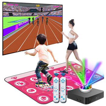 全舞行【新款HDMI超清】跳舞毯双人无线跳舞机家用电视体感游戏机炫舞毯 升级款HDMI无线+米红11MM+游戏