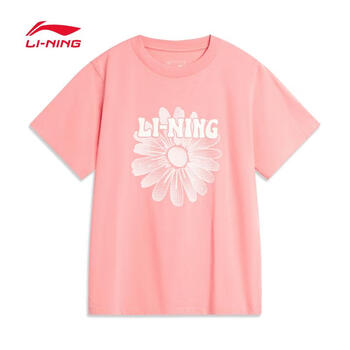 李宁li-ning【滔搏运动】女子短袖文化衫t恤 ahsu354-4 xxxl【图片