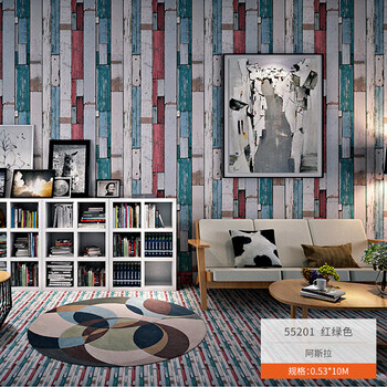 现代简约pvc墙纸师傅上门贴复古仿石纹墙纸客厅餐厅服装店工装壁纸咖啡厅阿斯拉hd壁纸551 红绿色 图片价格品牌报价 京东