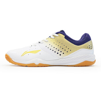 李宁 麒麟td男款乒乓球训练鞋防滑透气运动鞋aptr001-2标准白 / 亮