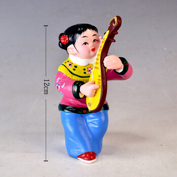 红泥坊天津泥人张彩塑多才多艺童趣泥人娃娃传统手工艺品中国风新中式