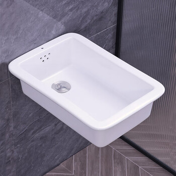 50x35陶瓷洗菜盆[防堵下水]
