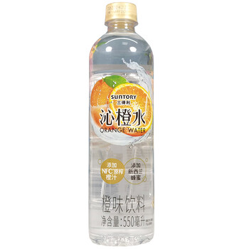 三得利/suntory沁系列550ml柠檬水蜜桃白葡萄荔枝橙子风味果味 沁柠水