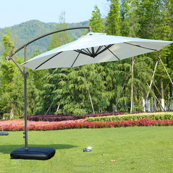 野人谷 3米防雨户外遮阳伞庭院伞香蕉伞罗马伞大花园伞沙滩伞大太阳伞