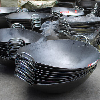 商用大铁锅 饭店老式铁锅家用特大号老式炒锅传统sn7465 2.