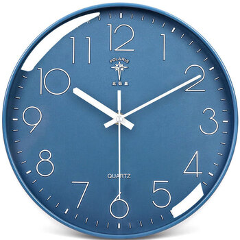 北极星(polaris)挂钟钟表客厅石英钟表时钟时尚个性3d立体日历挂表