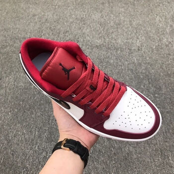 air force 1体育 2023新款 air jordan 1 深酒红 低帮休闲 aj酒红