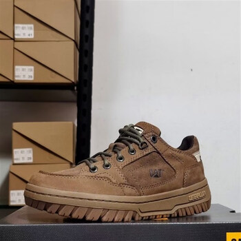 cat官方卡特男鞋低帮工装鞋牛皮休闲鞋户外鞋真皮运动鞋板鞋复古旅游