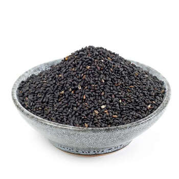 新货熟黑芝麻粒炒熟干净无沙零食多规格格粗粮生白芝麻即食 熟黑芝麻1