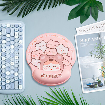 防腱鞘炎鼠标垫护腕手腕超大慢回弹人体工学记忆棉橡胶底游戏手托