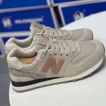 新百伦邦德官方旗舰店男鞋跑步运动女鞋子nb秋冬新款n字鞋574 真皮-沙