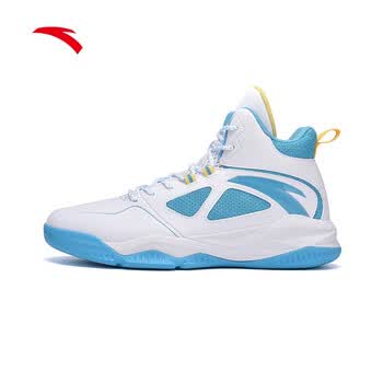 安踏篮球鞋男夏季新款高帮革面实战球鞋外场战靴耐磨防滑112141649s4