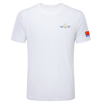 海魂作训服印花文化衫男女夏海军陆战队衣服 白色 s