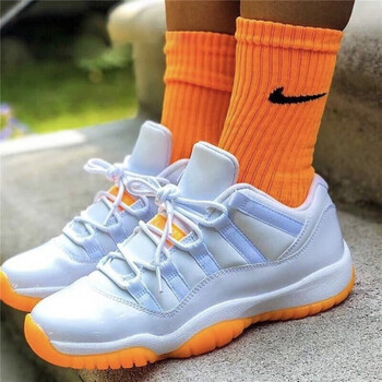 jordanair11low乔11康扣低帮女子篮球鞋运动鞋童鞋ah7860139白橘375