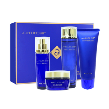 安科丽面部护肤品化妆品礼盒套装女 洁面 水 乳 精华 眼霜 面霜 补水保湿深层清洁滋润肌四件套 洁面 水 乳 面霜 滋润型 图片价格品牌报价 京东