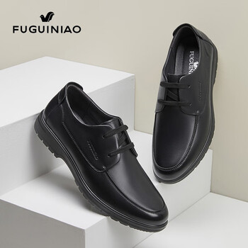 富贵鸟男士皮鞋男都市商务正装鞋男舒适牛皮男鞋鞋子男士休闲鞋男fg