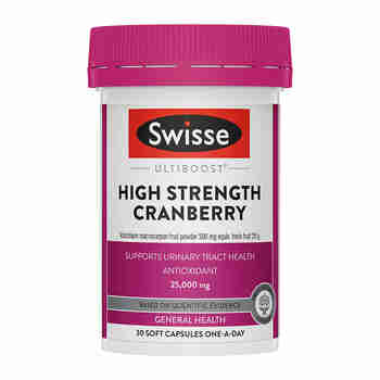 Swisse高浓度蔓越莓胶囊  月见草油女性泌尿系统健康保养卵巢澳洲进口 蔓越莓胶囊30粒