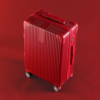 小米结婚行李箱陪嫁箱红色箱子拉杆箱女皮箱婚礼用密码新娘嫁妆 直角