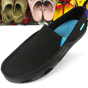 crocs2023夏季逐浪男士帆布鞋休闲轻便透气轻便舒适男鞋黑色m73940码