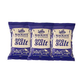 英国哈得斯薯片海盐味40g3包家庭装零食原装进口