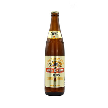 麒麟日本kirin/麒麟啤酒一番榨清爽麦芽大瓶啤酒整箱600ml一件 600ml*