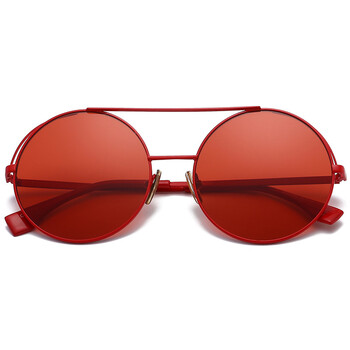 品牌直降 港味2019新款复古墨镜女圆框眼睛个性潮嘻哈网红红色太阳镜