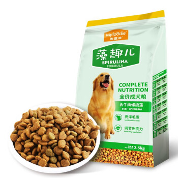 麦富迪 宠物狗粮 藻趣儿美毛通用成犬粮2.5kg