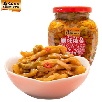 烏江榨菜微辣榨菜絲300g瓶裝開味佐餐下飯菜鹹菜小菜