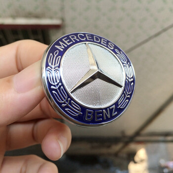 级中网星标e200 e260l s300 s350l前中网小标平标车标志 弯型奔驰小标