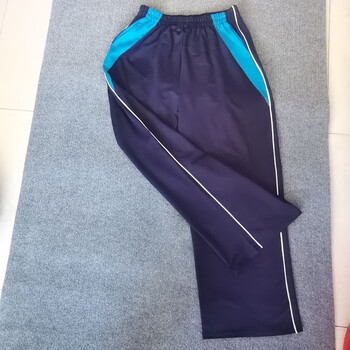 云南衡水中学初高中小学生校服裤加绒秋冬藏青色拼蓝色运动裤032 春秋