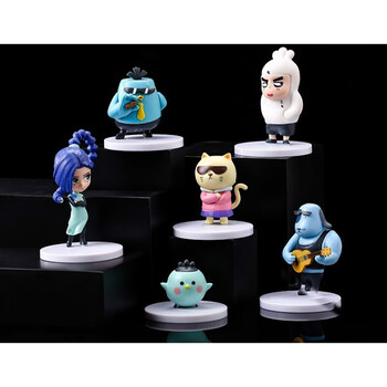 bgtqz刺客伍六七盲盒手办玩具人偶可爱卡通动漫摆件梅花十三生日礼物