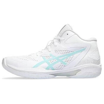 亚瑟士asicsgelhoopv15舒适百搭潮流减震耐磨低帮篮球鞋男款白蓝白色