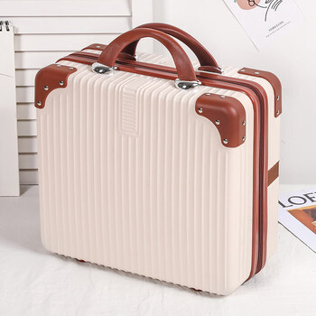 今年流行手提箱拉杆箱复古手提箱子小行李箱女14吋化妆箱16吋密码箱
