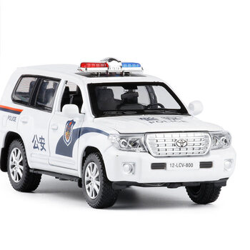 西克里金属仿真132丰田兰德酷路泽陆地巡洋舰合金小汽车模型玩具警车