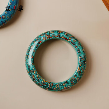 宸章大漆贵妃镯酸枝内胎檀木手镯子男女士定制红木手环送女友礼物绿