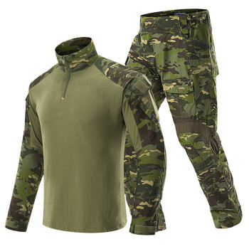 作战服全套夏季2020新款夏季男女特种军兵青蛙服3套装绿黑蟒纹纯黑3色