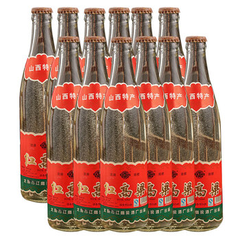 佬食仁山西红高粱酒红高粱酒53度06年山西纯粮食白酒12瓶装整箱陈年老