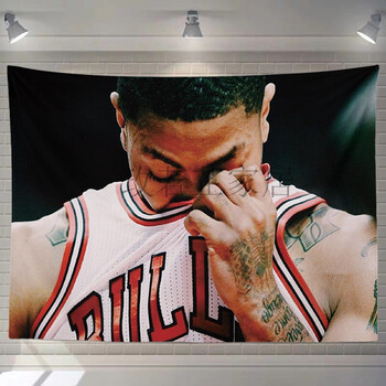 nba挂毯nba风城玫瑰罗斯rose球星学生宿舍卧室盖装饰背景布挂布挂毯图