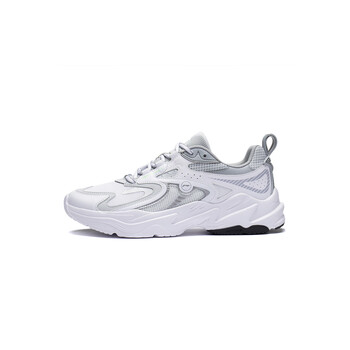 李宁跑步鞋男鞋流星2023新款复古跑鞋云科技减震软底男士运动鞋标准白